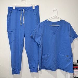 Figs Scrub Set in Ceil Blue